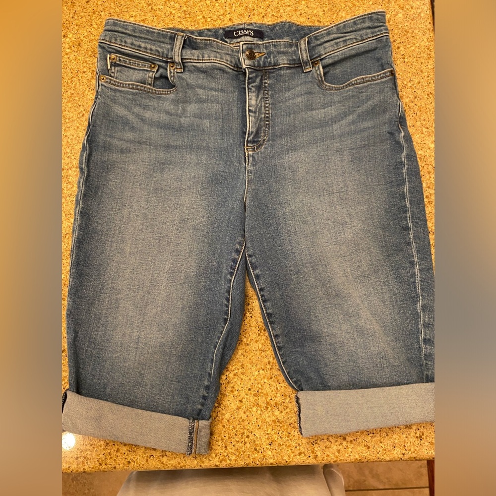 Chaps Women’s Denim Knee Shorts 🌸